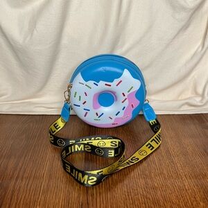 Donut purse w/ rhinestone detail